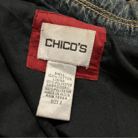 Chico Embroidered Jean Jacket. - Picture 7 of 7